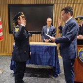 Swearing in of Lt. Arcesi