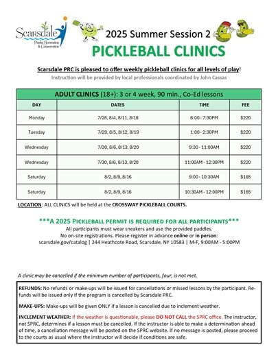 Pickleball Clinics