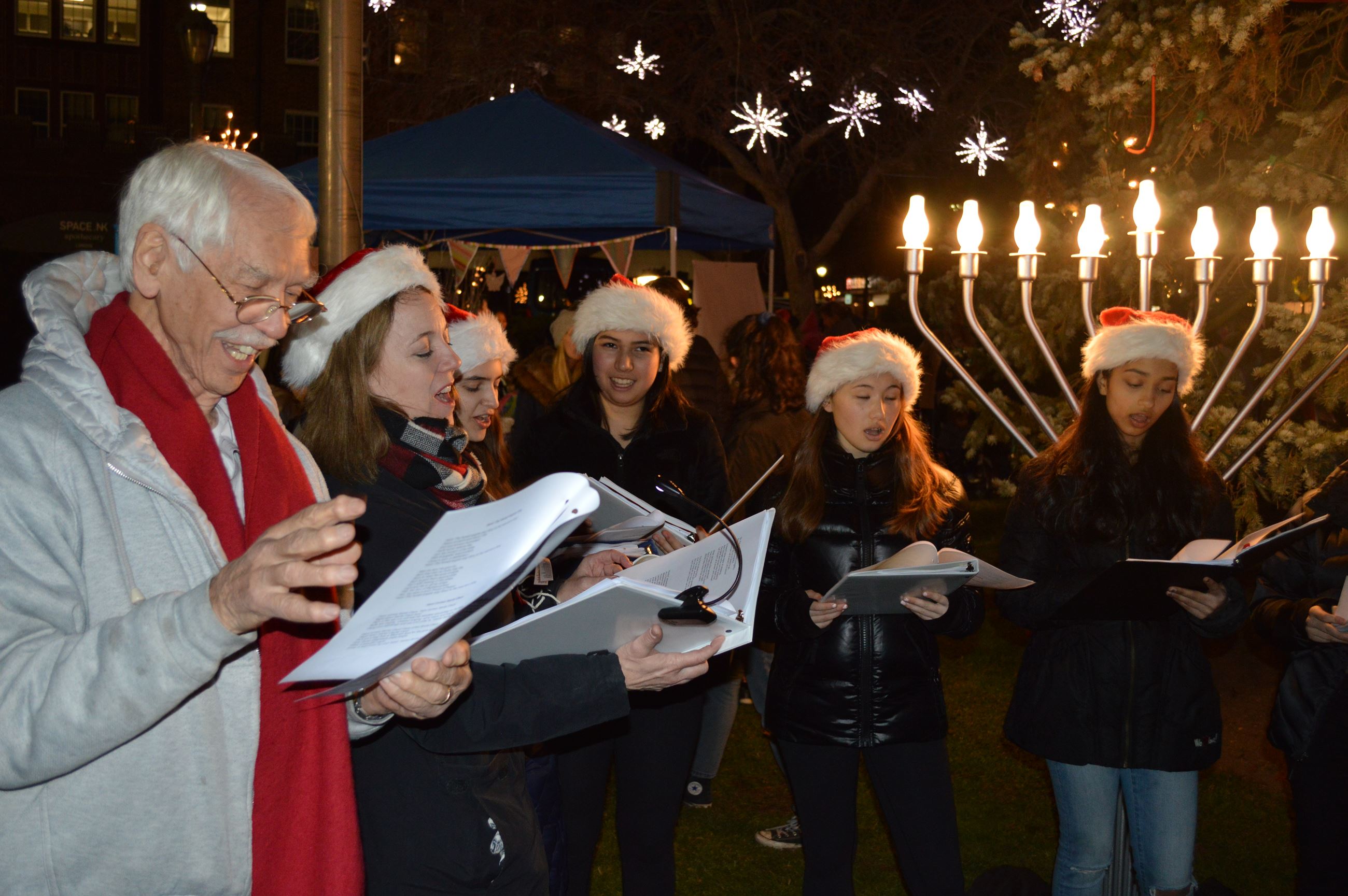 Carolers with Teacher