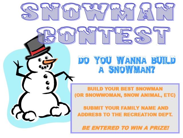 snowman contest